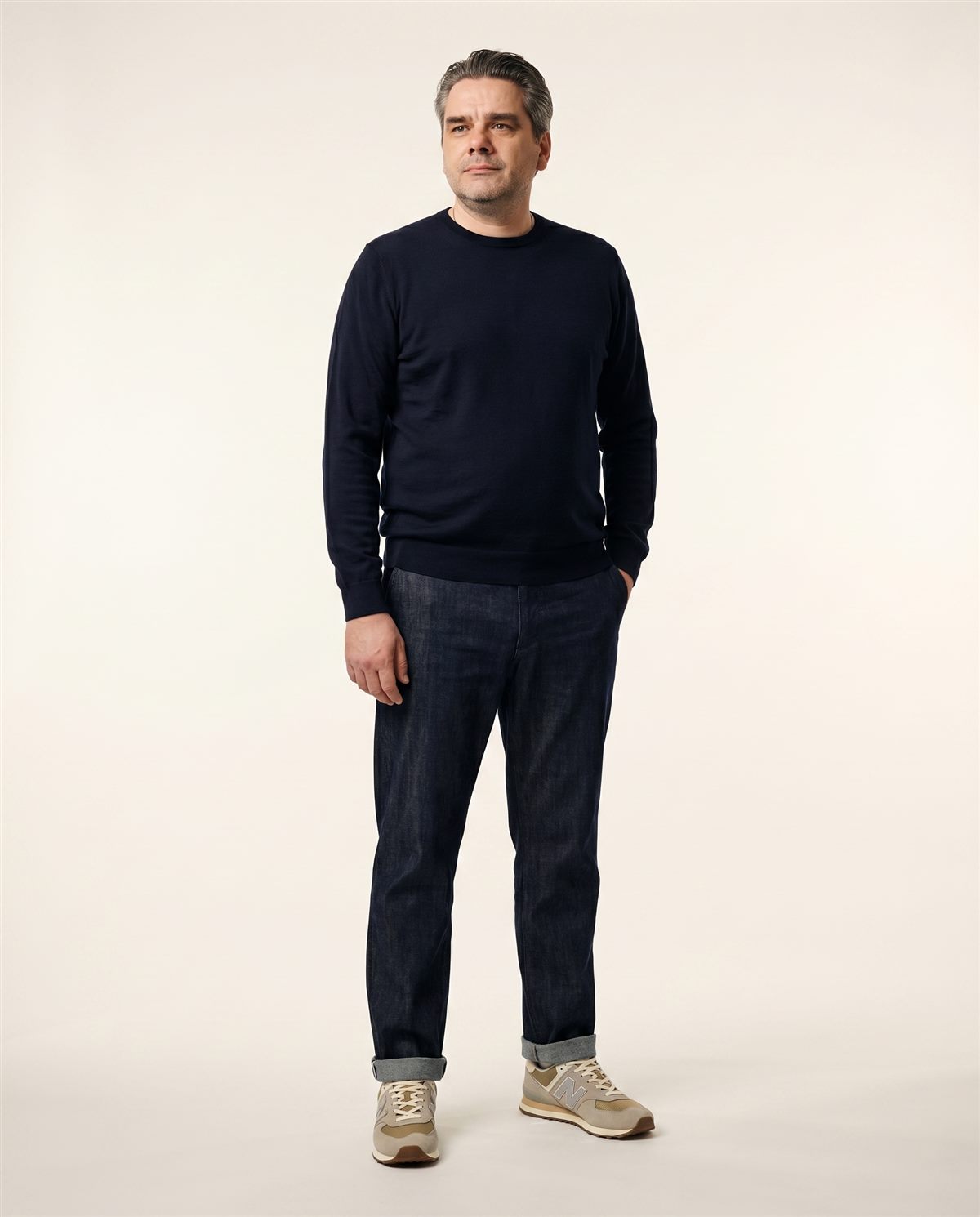 Alexander wearing a look from his Milana capsule